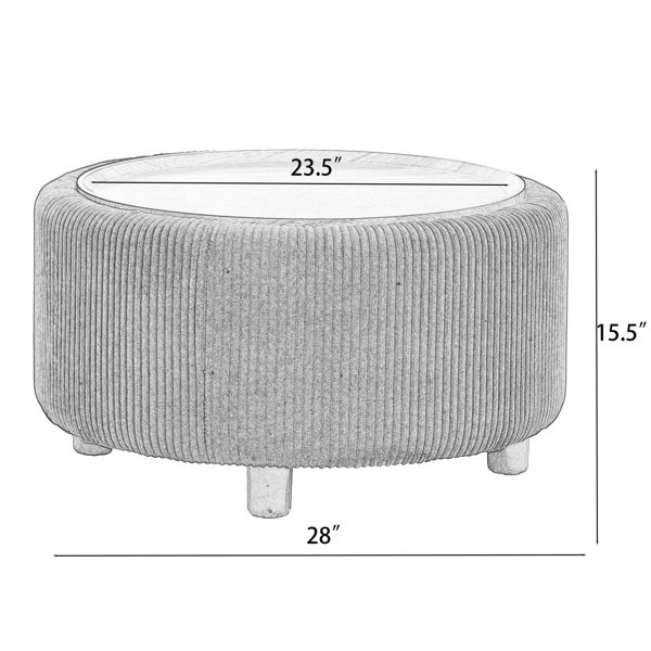 Ebern Designs Pietsch Round Coffee Table with Storage & Reviews | Wayfair